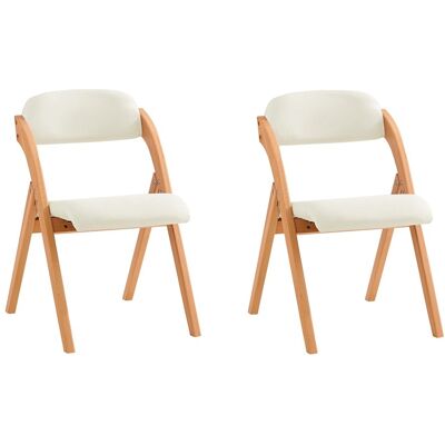 Lote De 2 Sillas Plegables De Madera Con Asiento Y Respaldo Tapizado Sillón Para Cocina Oficina Blanco 47 X 60 X 77 Cm Fst92-wx2 Sobuy Es Lote De 2 Sillas Plegables De Madera Con Asiento Y Respaldo Tapizado Sillón Para Cocina Oficina Blanco 47 X 60 X 77 Cm Fst92-wx2 Sobuy Es