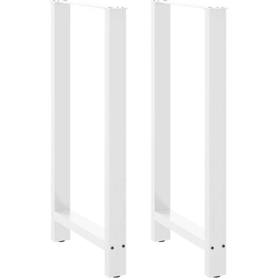 Vidaxl Patas De Mesa De Centro Acero Blanco 2 Uds 60x(110-111) Cm Vidaxl Patas De Mesa De Centro Acero Blanco 2 Uds 60x(110-111) Cm