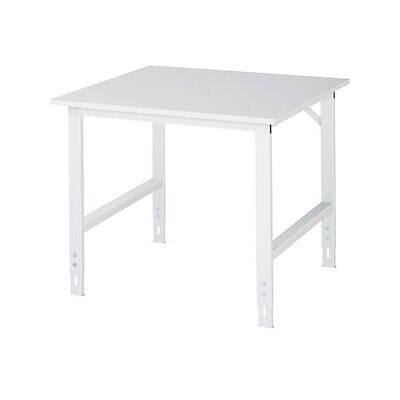 Mesa de trabajo ESD gris claro RAU - 1000x1000mm - Ajustable en altura Mesa de trabajo ESD gris claro RAU - 1000x1000mm - Ajustable en altura