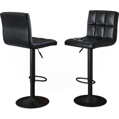 Taburete De Bar Conjunto De 2 Sena, Negro, 42 X 94 Cm, Vicco Taburete De Bar Conjunto De 2 Sena, Negro, 42 X 94 Cm, Vicco