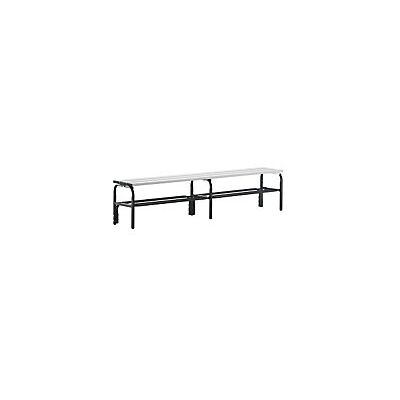 Sypro Banco de vestuario con listones de aluminio, 450 x 350 mm, 2000 mm Sypro Banco de vestuario con listones de aluminio, 450 x 350 mm, 2000 mm