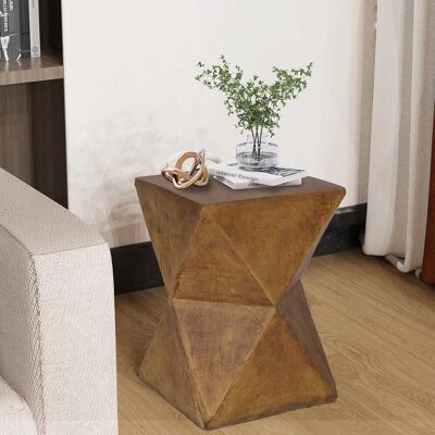 UNHO Mesa Auxiliar De Diseño Extremo De Madera Del Sofá De La Sala Mesa De Pedestal De Hormigón Ligero Cuadrada Estilo Moderno - 45x31x31cm UNHO Mesa Auxiliar De Diseño Extremo De Madera Del Sofá De La Sala Mesa De Pedestal De Hormigón Ligero Cuadrada Estilo Moderno - 45x31x31cm