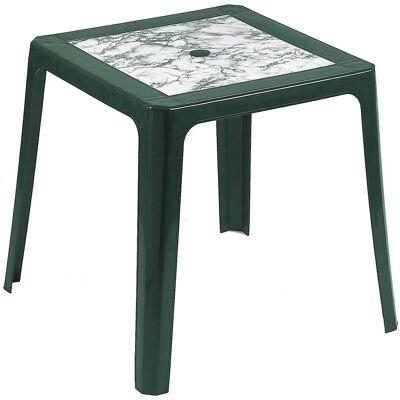 Garden Life - Mesa Apilable 70x70 Cm Verde Marmol 4025vm Garden Life - Mesa Apilable 70x70 Cm Verde Marmol 4025vm