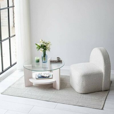 Dmora - Alnitak - Blanco - 75x75x40 cm - Coffee table Dmora - Alnitak - Blanco - 75x75x40 cm - Coffee table