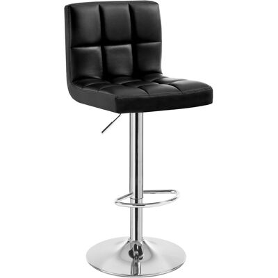 Woltu Taburete De Bar De Piel Sintética, Juego De 1, Taburete De Cocina Moderno, Ajustable Y Giratorio, Negro Woltu Taburete De Bar De Piel Sintética, Juego De 1, Taburete De Cocina Moderno, Ajustable Y Giratorio, Negro