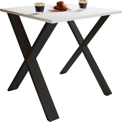 Mesa de comedor Xona VCM negro/blanco - 80x80 cm Mesa de comedor Xona VCM negro/blanco - 80x80 cm
