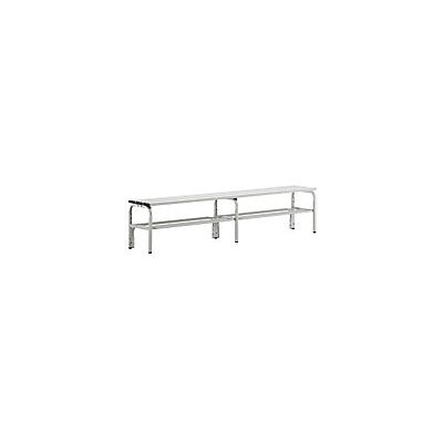 Certeo - Banco Para Vestuarios Con Listones De Aluminio H X P 450 X 350 Certeo - Banco Para Vestuarios Con Listones De Aluminio H X P 450 X 350