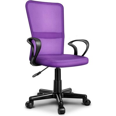 Tresko Silla De Oficina, Silla De Escritorio Morada, Silla Giratoria, Con Reposabrazos Y Ruedas De Plástico De Marcha Suave, Altura Ajustable Continuamente, Asiento Acolchado, Ajuste Ergonómico Tresko Silla De Oficina, Silla De Escritorio Morada, Silla Giratoria, Con Reposabrazos Y Ruedas De Plástico De Marcha Suave, Altura Ajustable Continuamente, Asiento Acolchado, Ajuste Ergonómico