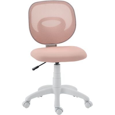 JHY DESIGN Silla De Oficina Ergonómica Con Respaldo En Forma De C, Regulable En Altura, Color Rosa. JHY DESIGN Silla De Oficina Ergonómica Con Respaldo En Forma De C, Regulable En Altura, Color Rosa.