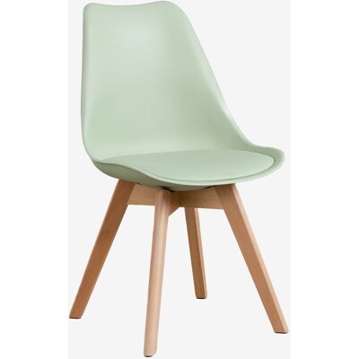 Sklum - Silla De Comedor En Polipropileno Y Madera De Haya Nordic Sklum - Silla De Comedor En Polipropileno Y Madera De Haya Nordic