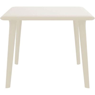 Mesa Cuadrada 90x90 Dessa Resol Plástico Marfil Mesa Cuadrada 90x90 Dessa Resol Plástico Marfil