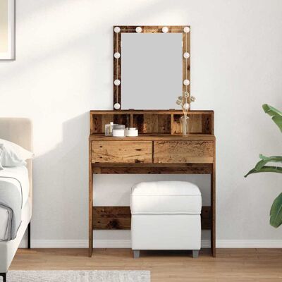 Vidaxl Mesa De Tocador Madera Vieja 80 X 41 X 144.5 Cm Vidaxl Mesa De Tocador Madera Vieja 80 X 41 X 144.5 Cm