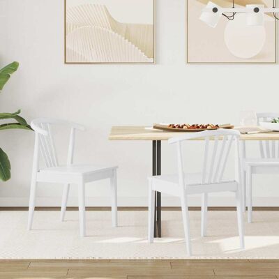 Silla De Comedor 2 Pcs Madera De Caucho Sólida Vidaxl Silla De Comedor 2 Pcs Madera De Caucho Sólida Vidaxl