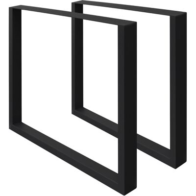 Ecd Germany - 2x Conjunto De Patas De Mesa Industriales Negro Pies De Escritorio Banqueta Modernos Estables 60 X 72 Cm Marco Protección Soportes Perfiles De Acero Suelo Para Cocina Oficina Comedor Ecd Germany - 2x Conjunto De Patas De Mesa Industriales Negro Pies De Escritorio Banqueta Modernos Estables 60 X 72 Cm Marco Protección Soportes Perfiles De Acero Suelo Para Cocina Oficina Comedor