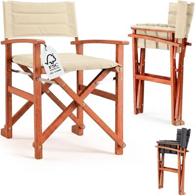 Casaria® Silla De Director Plegable Premium Madera De Eucalipto Certificación Fsc® Acolchada Con Reposabrazos Funda Lavable Comodidad Asiento Carga Hasta 160 Kg, Set A Elegir Cream (en), 1 (de) Casaria® Silla De Director Plegable Premium Madera De Eucalipto Certificación Fsc® Acolchada Con Reposabrazos Funda Lavable Comodidad Asiento Carga Hasta 160 Kg, Set A Elegir Cream (en), 1 (de)