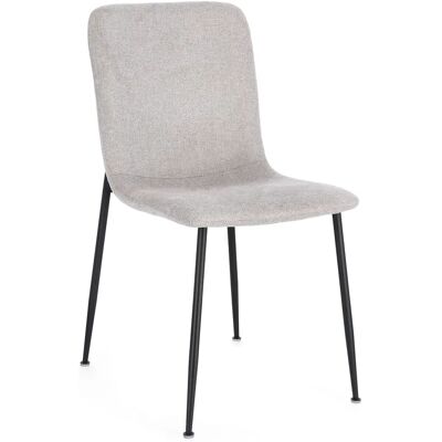 BIZZOTTO Silla Rinas Gris Claro 44x56x81 BIZZOTTO Silla Rinas Gris Claro 44x56x81