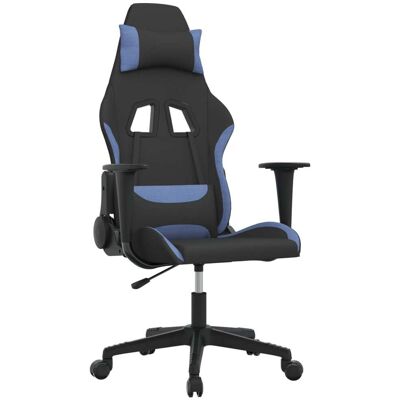 Silla gaming tela negro y azul vidaXL - Silla gaming Silla gaming tela negro y azul vidaXL - Silla gaming