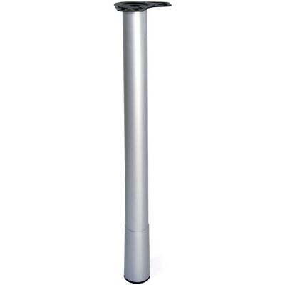 Emuca Pata Para Mesa Conus, Diámetro 60mm, Regulable H 687-800mm, Acero Y Plástico, Pintado Aluminio Emuca Pata Para Mesa Conus, Diámetro 60mm, Regulable H 687-800mm, Acero Y Plástico, Pintado Aluminio