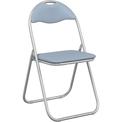Silla Plegable 8 Uds. Cuero Sintético Gris 48 X 43,5 X 81 Cm Vidaxl Silla Plegable 8 Uds. Cuero Sintético Gris 48 X 43,5 X 81 Cm Vidaxl