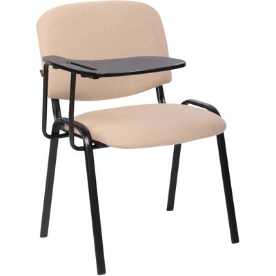 Clp - Silla Conferencia Ken Con Mesa Plegable & En Tela Crema Clp - Silla Conferencia Ken Con Mesa Plegable & En Tela Crema