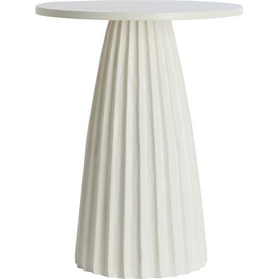 Mesa Auxiliar Blanca De Metal Con Estilo Light & Living Veglia Mesa Auxiliar Blanca De Metal Con Estilo Light & Living Veglia