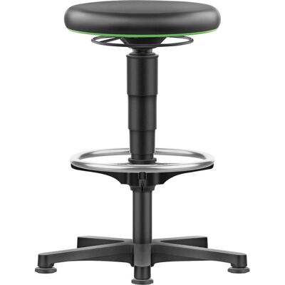 BIMOS Taburete Pivotado Sentado En Altura De Cuero De Imitación 530 - 750 Mm Con Almohadillas Y Reposapiés BIMOS Taburete Pivotado Sentado En Altura De Cuero De Imitación 530 - 750 Mm Con Almohadillas Y Reposapiés