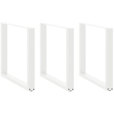 Patas para mesa de centro forma U 3 uds blanco - Soporte para mesa Patas para mesa de centro forma U 3 uds blanco - Soporte para mesa