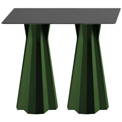 PLUST Mesa Auxiliar Alta Rectangular 100cm Para Taburetes De Bar Diseño Moderno Frozen T2-h - Verde Oscuro PLUST Mesa Auxiliar Alta Rectangular 100cm Para Taburetes De Bar Diseño Moderno Frozen T2-h - Verde Oscuro