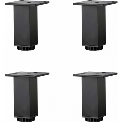 LINGHHANG 4 Patas De Aleación De Aluminio Ajustables En Altura (15 Cm), Para Muebles, Sofás, Mesas De Centro, Lavabos Y Armarios De Baño, 5-40 Cm, Color Negro Mate, Con Tornillos. LINGHHANG 4 Patas De Aleación De Aluminio Ajustables En Altura (15 Cm), Para Muebles, Sofás, Mesas De Centro, Lavabos Y Armarios De Baño, 5-40 Cm, Color Negro Mate, Con Tornillos.
