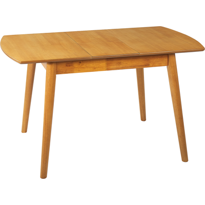 Beliani - Mesa De Comedor Extensible 100/130 X 80 Cm Tablero De Mdf Patas De Madera De Caucho Marrón Claro Toms Beliani - Mesa De Comedor Extensible 100/130 X 80 Cm Tablero De Mdf Patas De Madera De Caucho Marrón Claro Toms