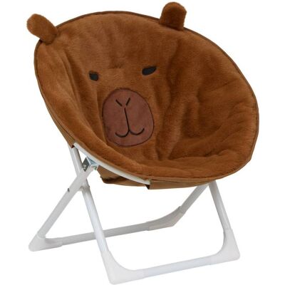 Sillón Infantil Plegable Faltem, 50 Cm De Altura, Color Marrón - Atmosphera Créateur D'Intérieur Sillón Infantil Plegable Faltem, 50 Cm De Altura, Color Marrón - Atmosphera Créateur D'Intérieur