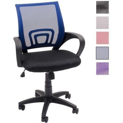 Homely - Silla De Oficina, Estudio O Escritorio Practik, Con Brazos Y Base Giratoria, Tela 3d, De 58x55x87/97 Cm Azul Mf-03 Homely - Silla De Oficina, Estudio O Escritorio Practik, Con Brazos Y Base Giratoria, Tela 3d, De 58x55x87/97 Cm Azul Mf-03
