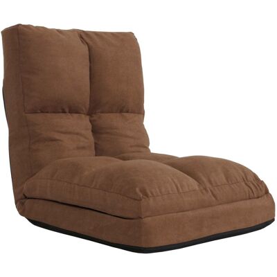 DÉCOSHOP26 Silla De Suelo Con Función De Relajación Respaldo Ajustable En 4 Direcciones Estructura De Acero Plegable Terciopelo Marrón 040006374 DÉCOSHOP26 Silla De Suelo Con Función De Relajación Respaldo Ajustable En 4 Direcciones Estructura De Acero Plegable Terciopelo Marrón 040006374