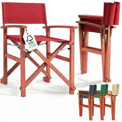 Casaria® Silla De Director Plegable Madera De Eucalipto Certificación Fsc® Con Reposabrazos Carga Hasta 160 Kg Funda Lavable Altura Asiento 46 Cm Set A Elegir Rot (de), 1 (de) Casaria® Silla De Director Plegable Madera De Eucalipto Certificación Fsc® Con Reposabrazos Carga Hasta 160 Kg Funda Lavable Altura Asiento 46 Cm Set A Elegir Rot (de), 1 (de)