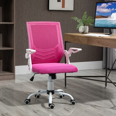 TORMATOR Silla De Oficina Ergonómica Silla Escritorio Giratoria Con Altura Ajustable Reposabrazos Abatible Soporte Lumbar Transpirable Para Adolescentes Adultos 62,5x55x94-104 Cm Rosa TORMATOR Silla De Oficina Ergonómica Silla Escritorio Giratoria Con Altura Ajustable Reposabrazos Abatible Soporte Lumbar Transpirable Para Adolescentes Adultos 62,5x55x94-104 Cm Rosa