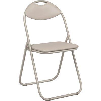Silla Plegable 8 Uds. Cuero Sintético Arena 48 X 43,5 X 81 Cm Vidaxl Silla Plegable 8 Uds. Cuero Sintético Arena 48 X 43,5 X 81 Cm Vidaxl