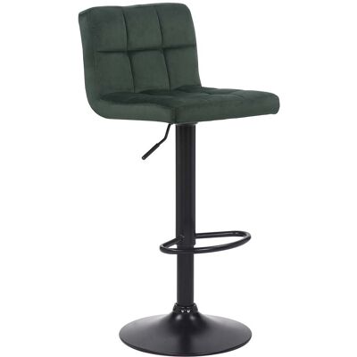 Décoshop26 - TDB10177 - Terciopelo verde - Taburete de bar Décoshop26 - TDB10177 - Terciopelo verde - Taburete de bar