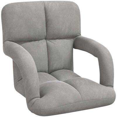 Sillón Ajustable Gris Claro Terciopelo Vidaxl Sillón Ajustable Gris Claro Terciopelo Vidaxl