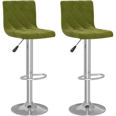 Taburetes De Cocina 2 Uds Terciopelo Verde Claro Vidaxl Taburetes De Cocina 2 Uds Terciopelo Verde Claro Vidaxl