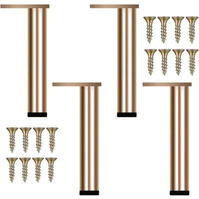 OEM Cuatro Patas Ajustables De Metal Dorado Con Un Diseño Moderno, Ideales Para Mesas De Centro, Soportes De Tv, Tocadores, Camas Y Otros Muebles. Incluye Tornillos, Base Antideslizante Y Sistema De Ajust OEM Cuatro Patas Ajustables De Metal Dorado Con Un Diseño Moderno, Ideales Para Mesas De Centro, Soportes De Tv, Tocadores, Camas Y Otros Muebles. Incluye Tornillos, Base Antideslizante Y Sistema De Ajust