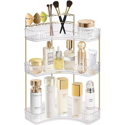 OEM Organizador De Mesa Ajustable De 3 Niveles, Transparente, Ideal Para Decorar El Tocador Y Guardar Cosméticos. OEM Organizador De Mesa Ajustable De 3 Niveles, Transparente, Ideal Para Decorar El Tocador Y Guardar Cosméticos.