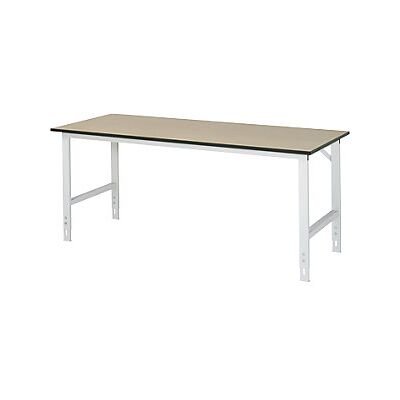 RAU Mesa de trabajo ajustable - 760-1080mm - MDF 2000x800mm - Gris claro RAU Mesa de trabajo ajustable - 760-1080mm - MDF 2000x800mm - Gris claro