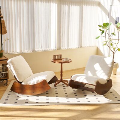 JHY DESIGN Mecedora, Mecedora Tapizada, Estructura De Madera Maciza, Ideal Para Múltiples Usos: Silla De Lectura Ocasional Para Dormitorio, Sala De Estar, Habitación Infantil, Juego De 2 JHY DESIGN Mecedora, Mecedora Tapizada, Estructura De Madera Maciza, Ideal Para Múltiples Usos: Silla De Lectura Ocasional Para Dormitorio, Sala De Estar, Habitación Infantil, Juego De 2
