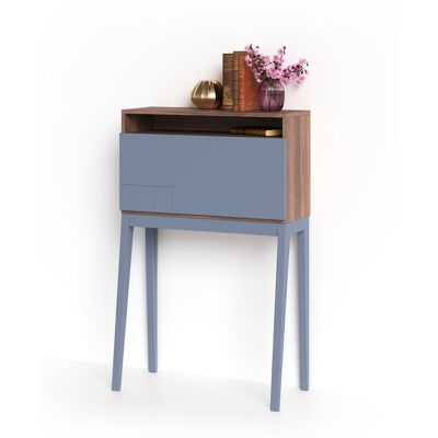 Escritorio Bristol Herdasa - Haya y Azul - Compacto y Elegante Escritorio Bristol Herdasa - Haya y Azul - Compacto y Elegante