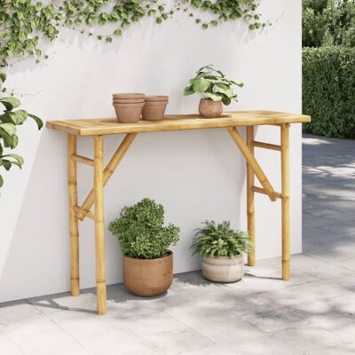 vidaXL - Mesa consola Bamboo - Marrón - Mesa consola vidaXL - Mesa consola Bamboo - Marrón - Mesa consola