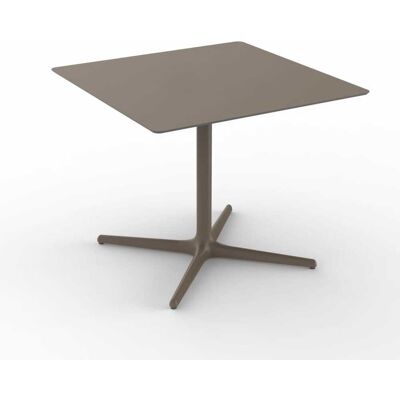 Mesa Cuadrada 90x90 Toledo Resol Madera Metal Marrón Mesa Cuadrada 90x90 Toledo Resol Madera Metal Marrón