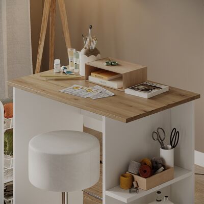 Escritorio Simple, Blanco/artesano, 80 X 50 Cm, Vicco Escritorio Simple, Blanco/artesano, 80 X 50 Cm, Vicco
