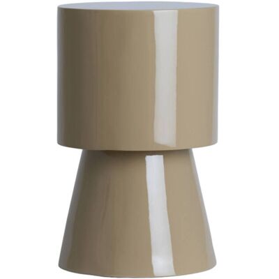 Mesa Auxiliar Ø30x49 Cm Madera Brillo Arena Light & Living Mesa Auxiliar Ø30x49 Cm Madera Brillo Arena Light & Living