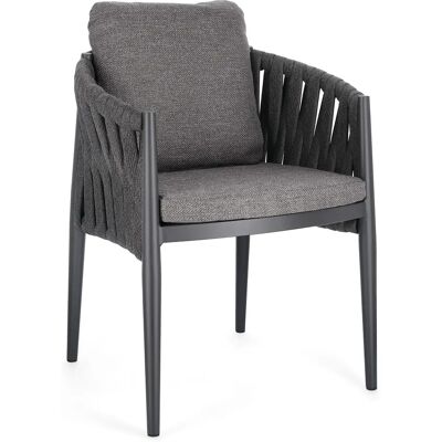 BIZZOTTO Silla De Jard铆n Bolzano Juno 63x60 Aluminio Antracita BIZZOTTO Silla De Jard铆n Bolzano Juno 63x60 Aluminio Antracita