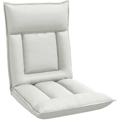 Sillón Ajustable Blanco Cuero Sintético Vidaxl Sillón Ajustable Blanco Cuero Sintético Vidaxl